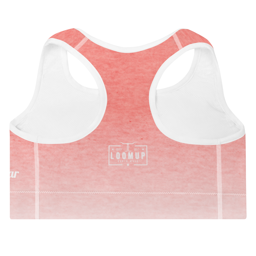 Coral Padded Sports Bra