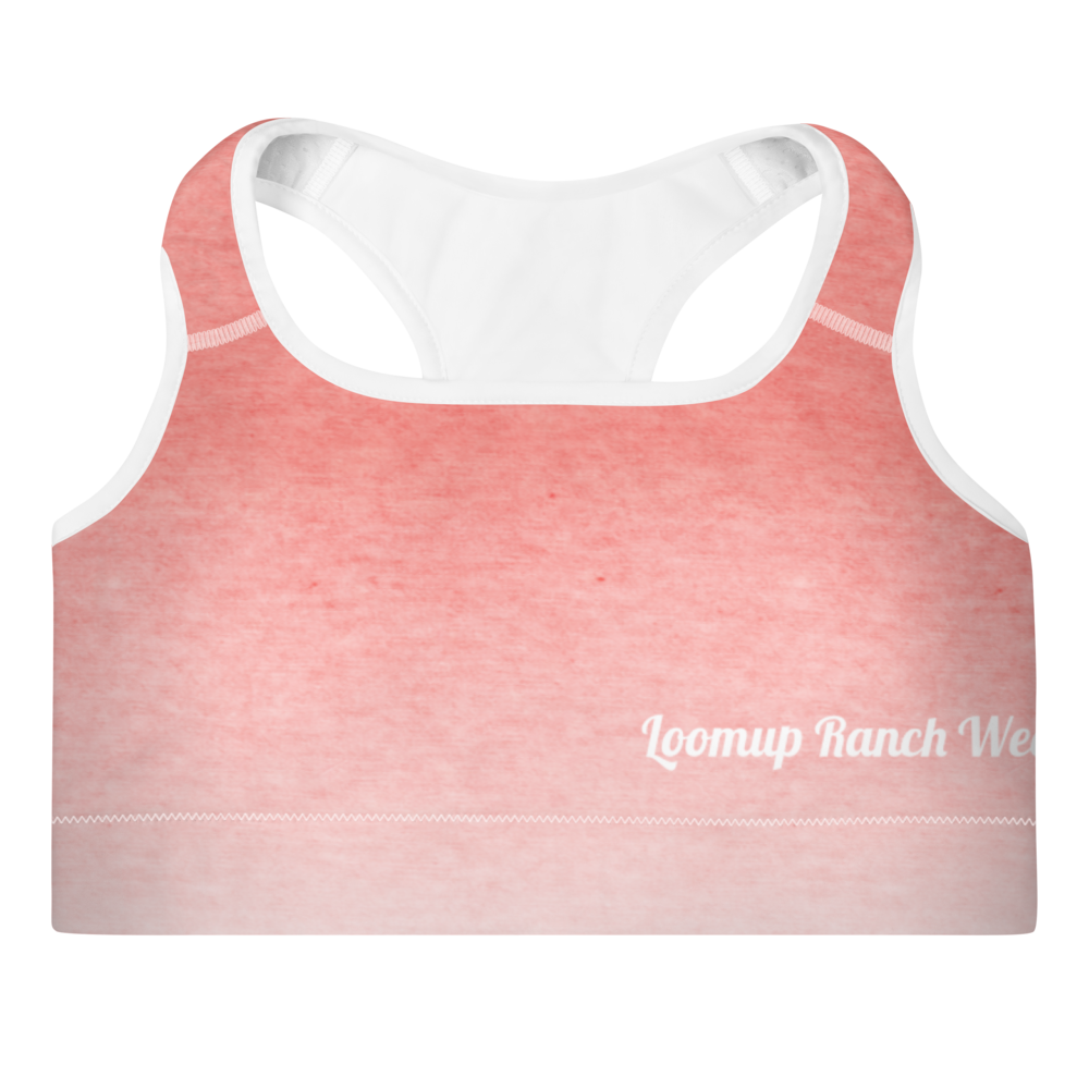 Coral Padded Sports Bra