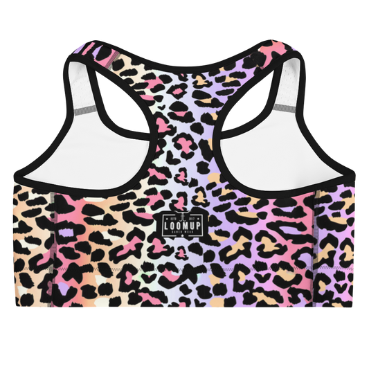 Colorful Cheetah Sports bra