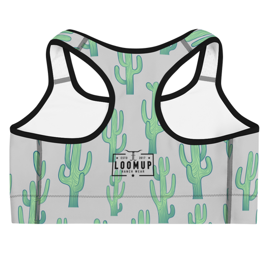 Cactus Grey Sports bra