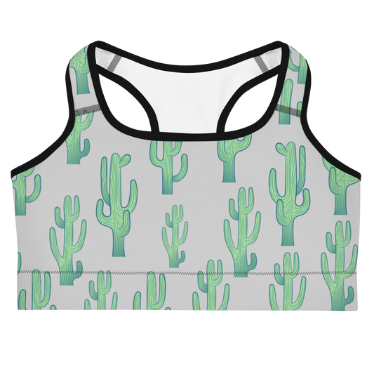 Cactus Grey Sports bra