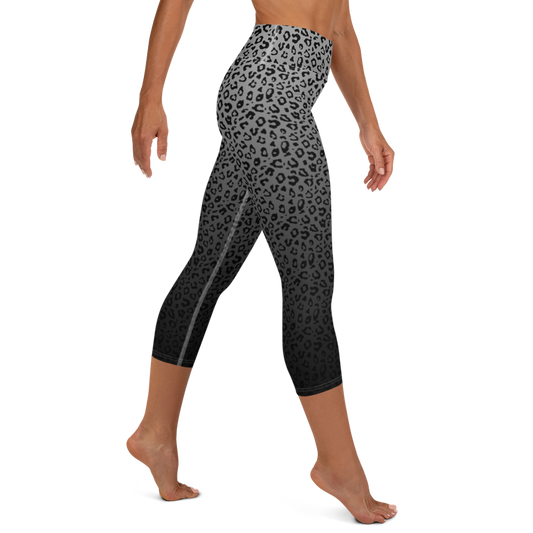 Ombre Cheetah Yoga Capri Leggings