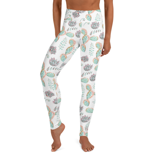 Succulent Yoga Leggings