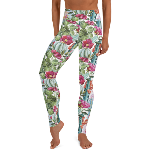 Desert Cactus Yoga Leggings