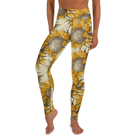 Sunflower Yoga Leggings