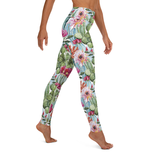 Desert Cactus Yoga Leggings