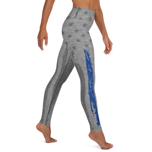 Thin Blue Line Yoga Leggings