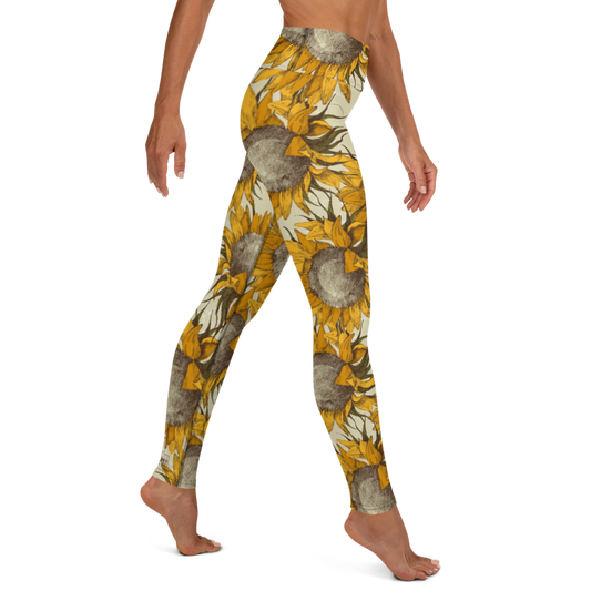 Sunflower Yoga Leggings