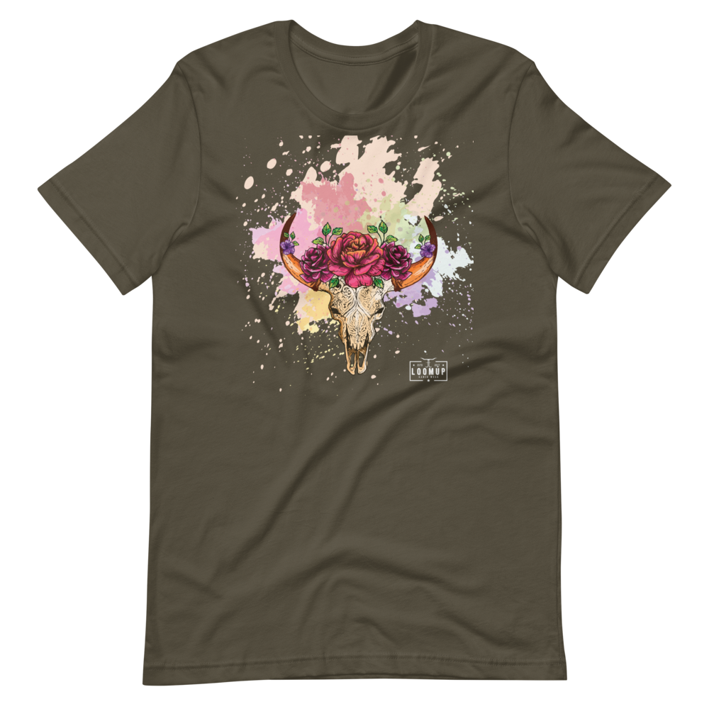 Floral Steer Tee