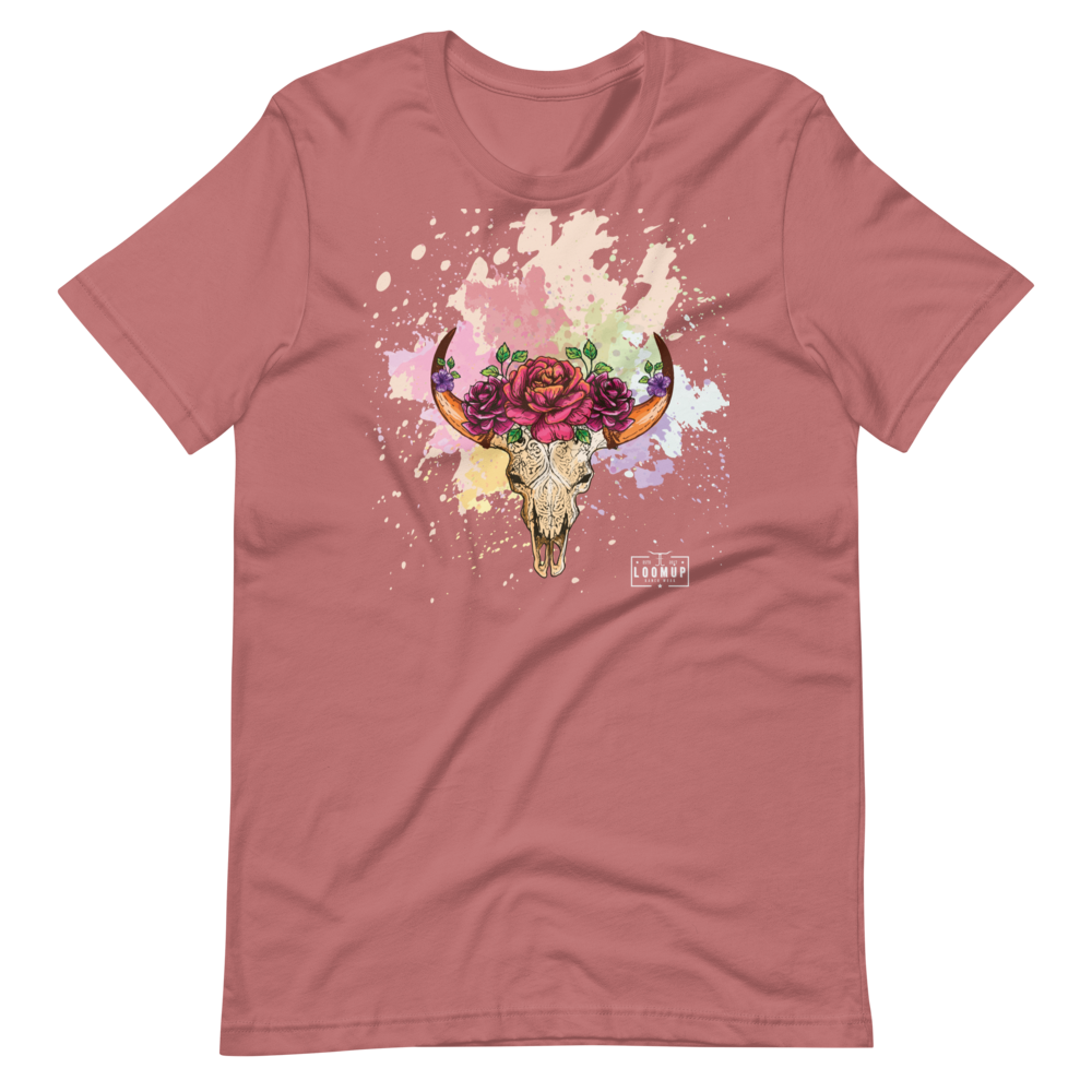 Floral Steer Tee